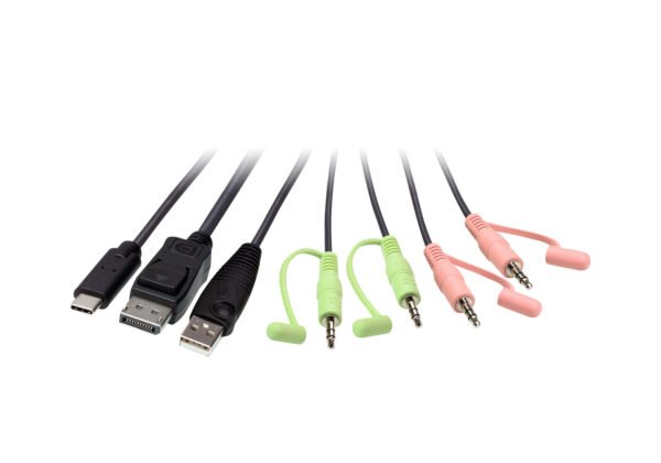 Aten CS52DP-AT 2-Port USB-C DisplayPort Hybrid Cable KVM Switch