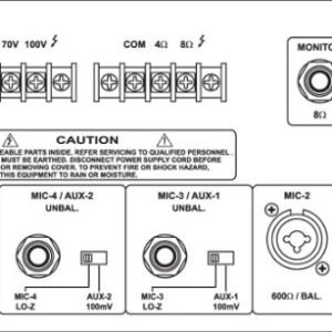 AHUJA PAM-3001 PA MIXER AMPLIFIER