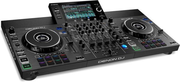 Denon DJ SC LIVE 4 Standalone 4-Deck DJ System with 7" Touchscreen, Built-In Speakers, and Wi-Fi