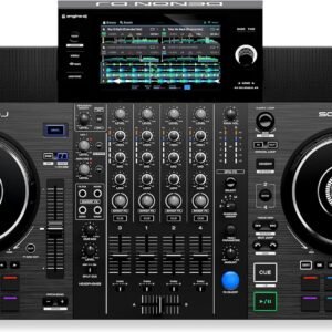 Denon DJ SC LIVE 4 Standalone 4-Deck DJ System with 7" Touchscreen, Built-In Speakers, and Wi-Fi