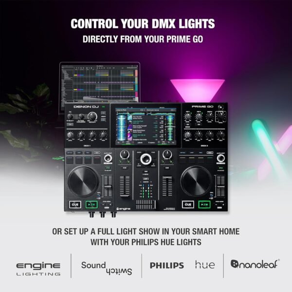 Denon DJ PRIME GO Standalone 2-Deck Smart DJ Controller