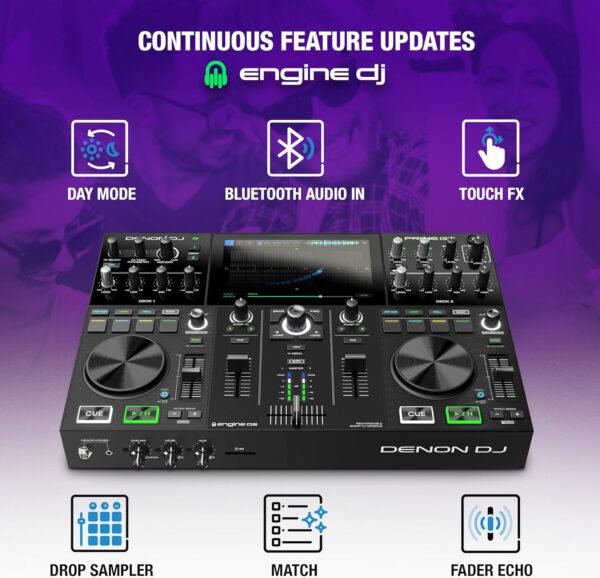 Denon DJ PRIME GO Standalone 2-Deck Smart DJ Controller