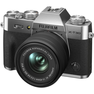 FUJIFILM X-T30 II Silver Mirrorless Camera with 15-45mm Lens