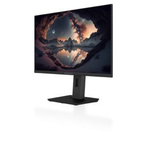 Powerology P4KOM27BK 27 inch 4K UHD Monitor Adjustable Rotating Stand