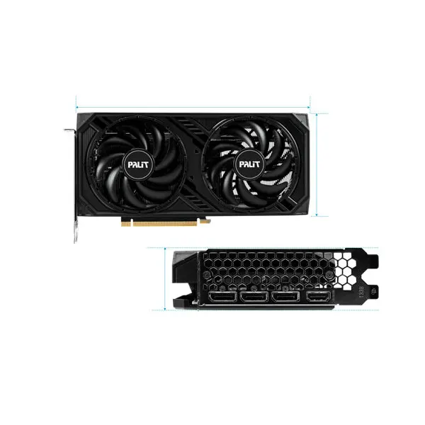 Palit GeForce RTX 4060 Ti Dual 8GB GDDR6 128-Bit Video Card Palit GeForce RTX 4060 Ti Dual 8GB GDDR6 128-Bit Video Card