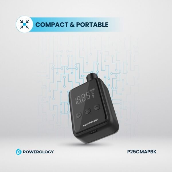 Powerology P25CMAPBK Super Compact Tire Inflator