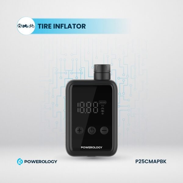 Powerology P25CMAPBK Super Compact Tire Inflator