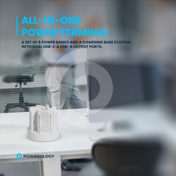 POWEROLOGY PPBCHA2681WH *8 10000mAh Powerbank Terminal