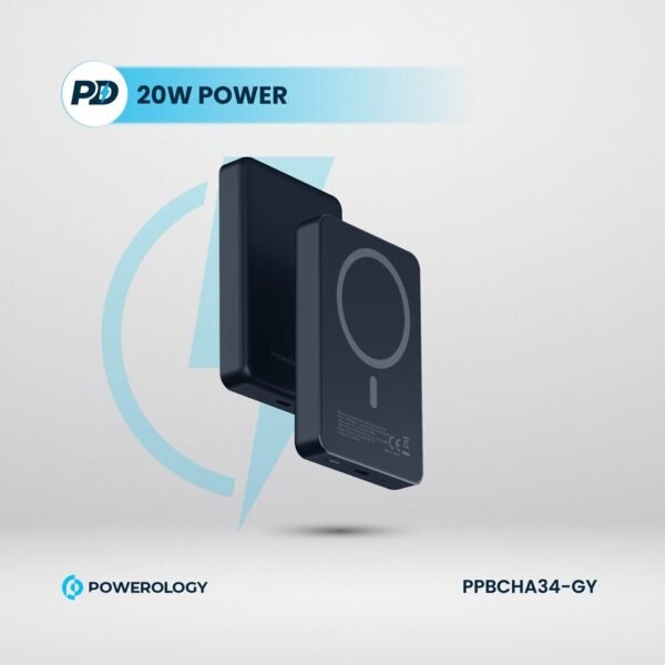 POWEROLOGY PPBCHA34-GY 10000mAh Magsafe Aluminum Powerbank