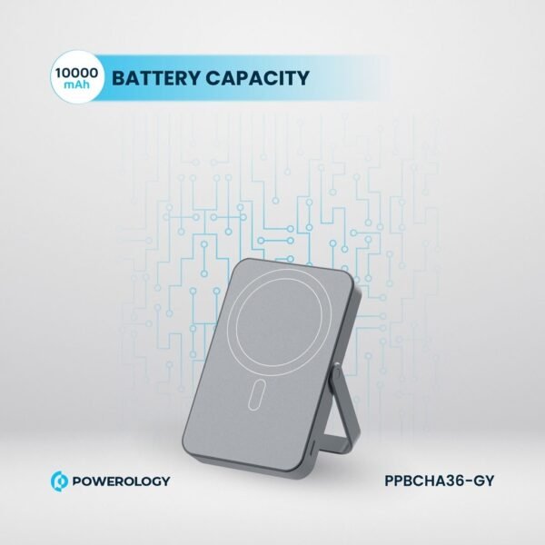 POWEROLOGY PPBCHA36-GY 10000mAh Magsafepower Glass Surface