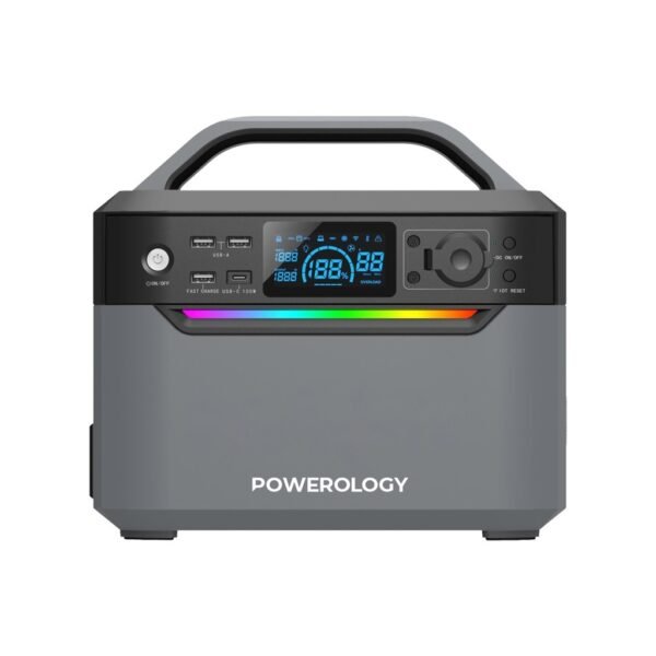 Powerology PPBCHA39 120000mAh 600W Dual AC Socket Power Generator
