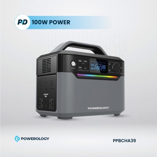 Powerology PPBCHA39 120000mAh 600W Dual AC Socket Power Generator