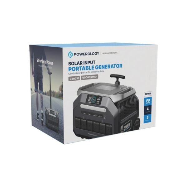 Powerology PPBCHA46 Solar Input Portable Generator