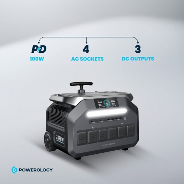 Powerology PPBCHA46 Solar Input Portable Generator