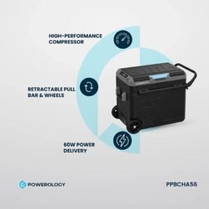 Powerology PPBCHA56 Dual Compartment Smart Fridge And Freezer