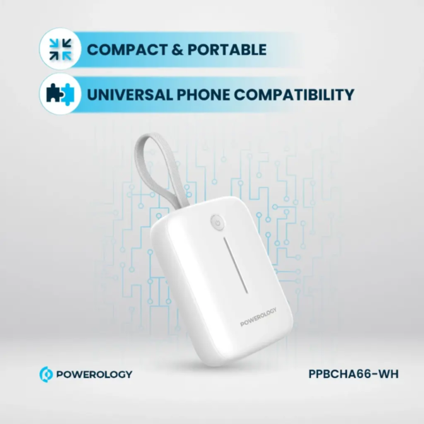 POWEROLOGY PPBCHA66-WH 10000mAh Power Bank