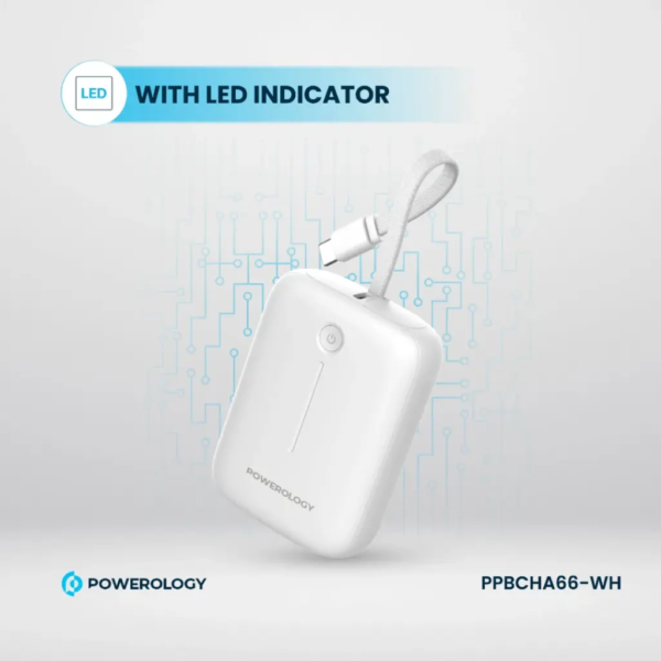 POWEROLOGY PPBCHA66-WH 10000mAh Power Bank