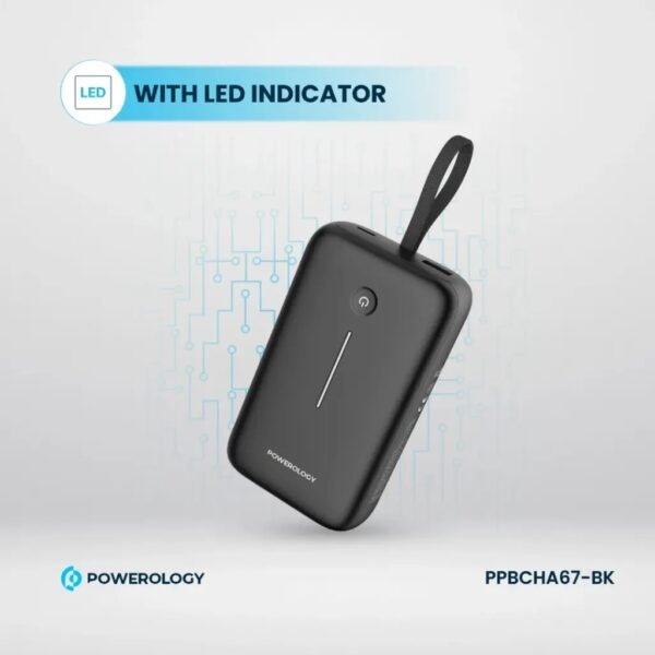 POWEROLOGY PPBCHA67-BK Powerology 20000mAh Power Bank