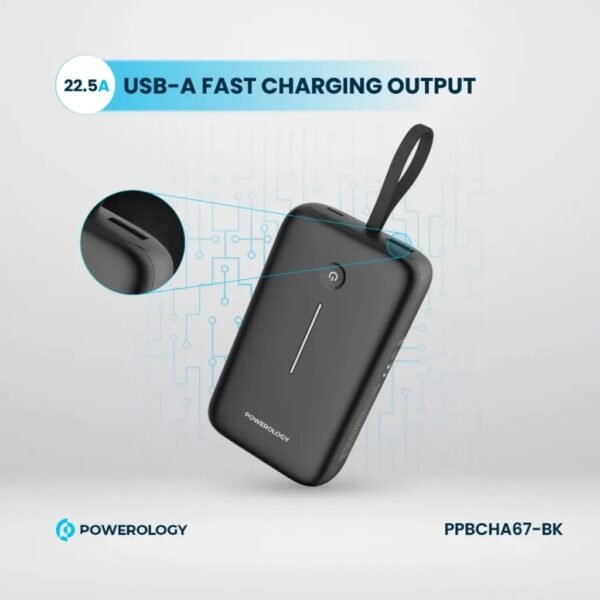 POWEROLOGY PPBCHA67-BK Powerology 20000mAh Power Bank