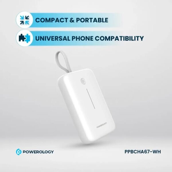 POWEROLOGY PPBCHA67-WH Powerology 20000mAh Power Bank