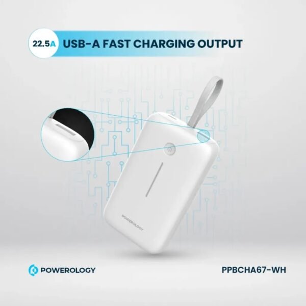 POWEROLOGY PPBCHA67-WH Powerology 20000mAh Power Bank