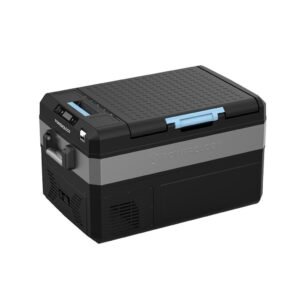 Powerology PPFA55LBK Smart Solar Recharge Fridge And Freezer Versatile Cooler ForOutdoor Adventure 55L