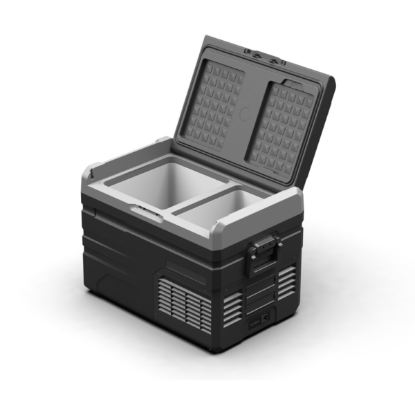 Powerology PPOF35LGY Smart Dual Compartment Fridge And Freezer Versatile Cooler For Outdoor Adventure
