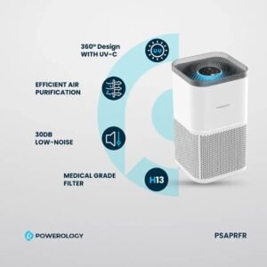 Powerology PSAPRFR Smart Air Purifier Eliminate Odor & Smoke