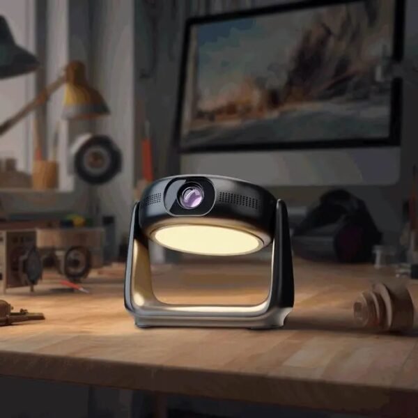 Powerology PWHDPBNBK Rotating Stand Portable Projector