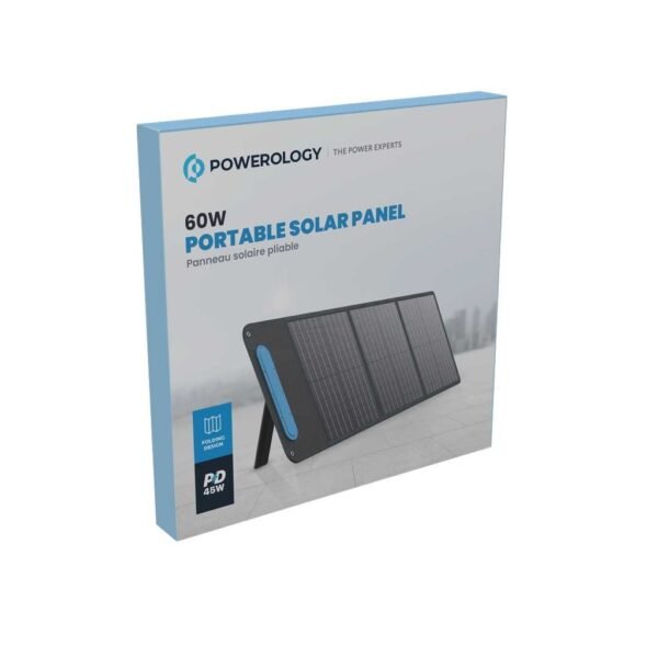 Powerology PWSLPN-BK 60W Portable Solar Panel