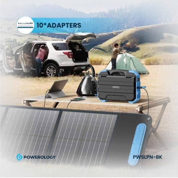 Powerology PWSLPN-BK 60W Portable Solar Panel
