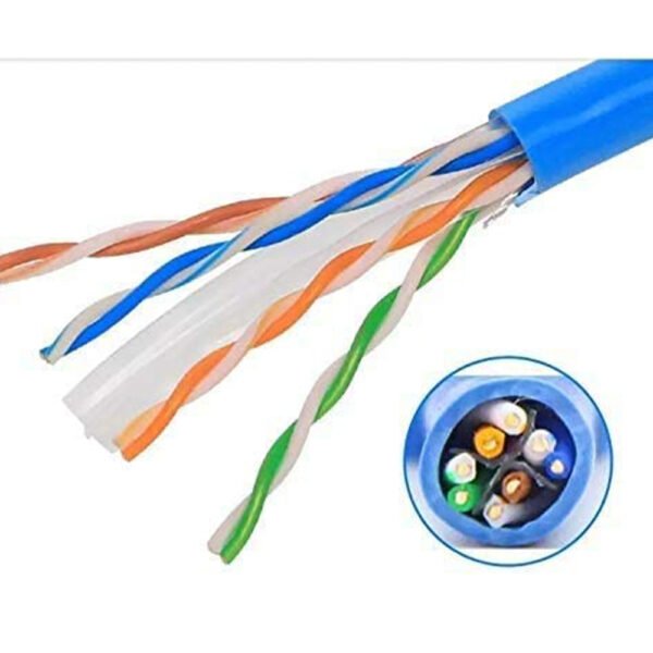 XForm ED-3180 CAT6 UTP 4x2x0.5mm (24awg) CCA (305 Meter) Blue PVC Indoor Cable