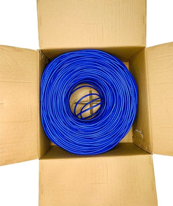 XForm ED-3180 CAT6 UTP 4x2x0.5mm (24awg) CCA (305 Meter) Blue PVC Indoor Cable