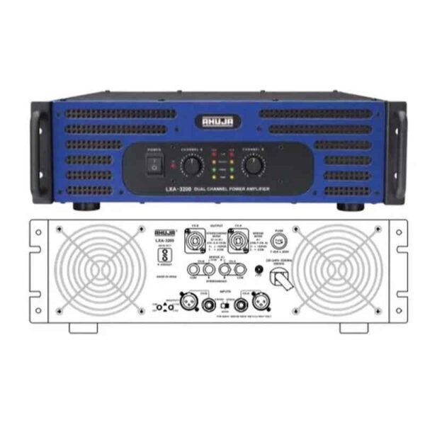 Ahuja LXA3200 Power Amplifier 2x1600W @ 2Ohm / 2x1100W @ 4Ohm / 2x700W @ 8Ohm