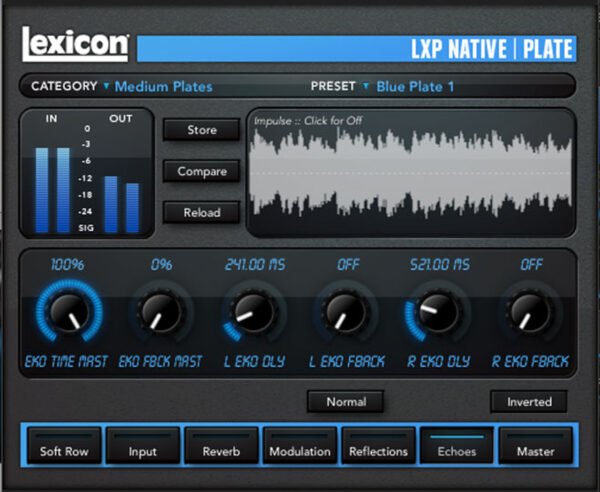 Lexicon LEXLXPPLUGRB-D LXP Native Reverb Bundle - Reverb Plug-In