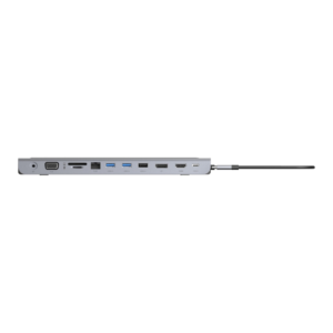 POWEROLOGY  P11CHBMCGY 11 in 1 Multi-Display USB-C Hub & Laptop Stand