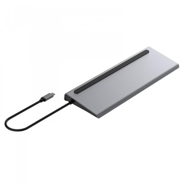 POWEROLOGY  P11CHBMCGY 11 in 1 Multi-Display USB-C Hub & Laptop Stand