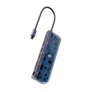 POWEROLOGY  P71USHTP 7 in 1 USB-C Multi Hub Crystalline Series