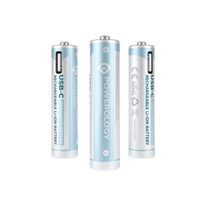 POWEROLOGY PAAAV2RBT USB-C Rechargeable Lithium AAA Battery (4pc pack)