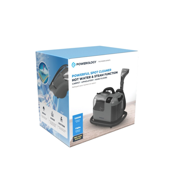 POWEROLOGY PCRTSCGY Powerful Spot & Stain Cleaner Hot Water & Steam Function