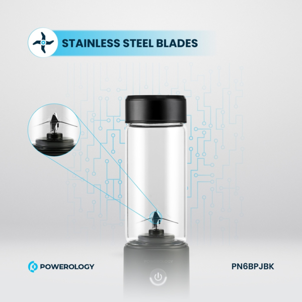 POWEROLOGY PN6BPJBK 6-Blade Portable Juicer