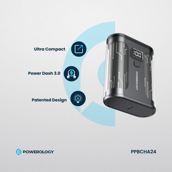 POWEROLOGY PPBCHA24 10000mAh Crystalline Series Power Bank