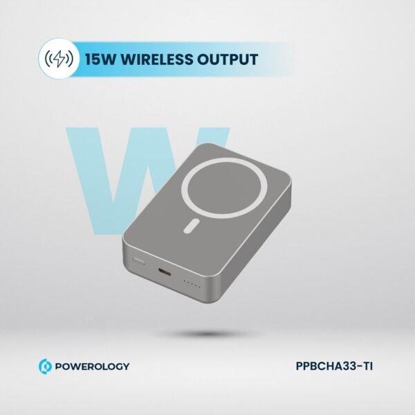 POWEROLOGY PPBCHA33-TI 20000mAh Magsafe Aluminum Powerbank