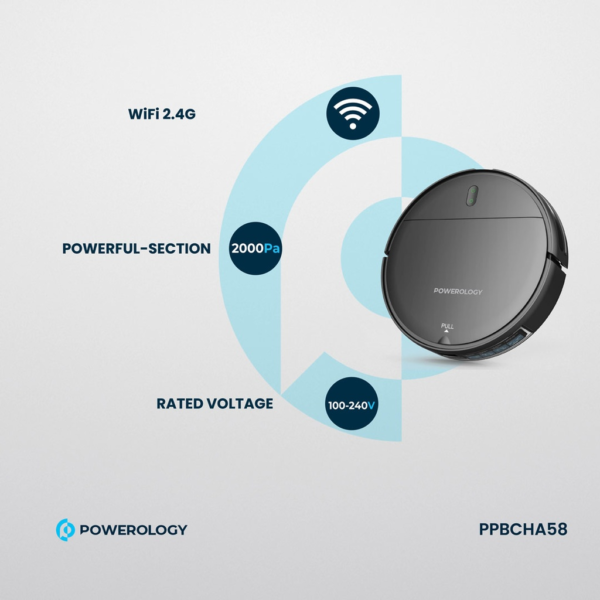 POWEROLOGY PPBCHA58 Smart Robovac Vacuum & Mop