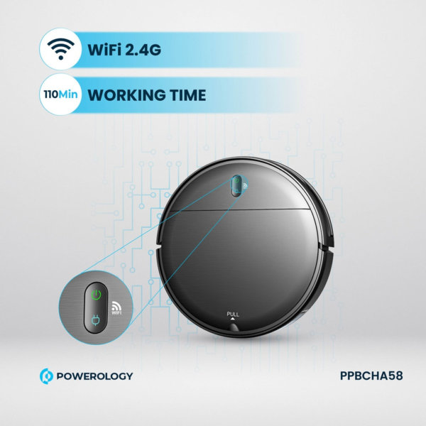 POWEROLOGY PPBCHA58 Smart Robovac Vacuum & Mop