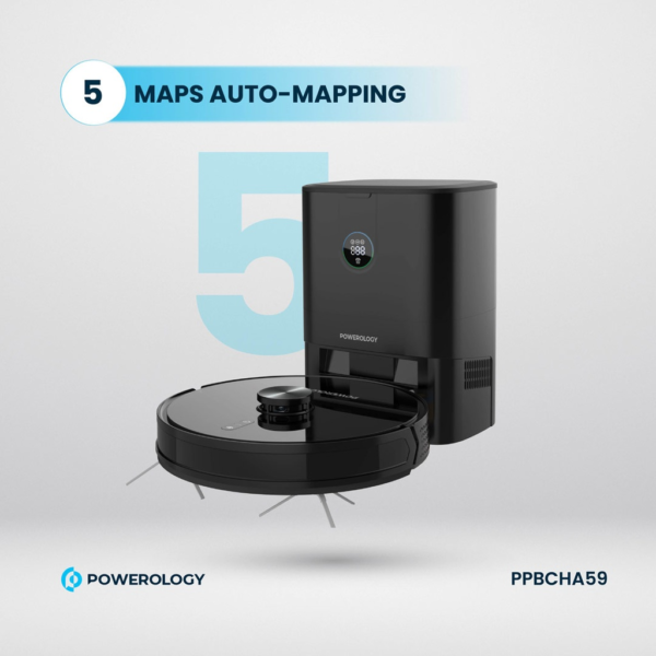 POWEROLOGY PPBCHA59 Smart Station Robot Vacuum & Mop
