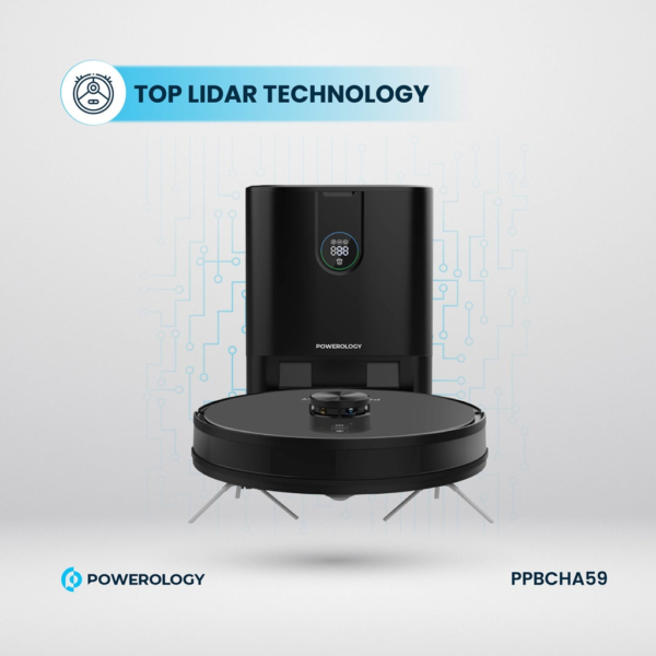 POWEROLOGY PPBCHA59 Smart Station Robot Vacuum & Mop