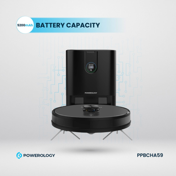 POWEROLOGY PPBCHA59 Smart Station Robot Vacuum & Mop