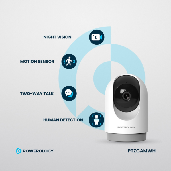 POWEROLOGY PTZCAMWH Indoor PTZ Smart Camera