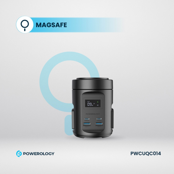 POWEROLOGY PWCUQC014 Magsafe Power Hub USB-C Power Delivery And USB-A QC 3.0